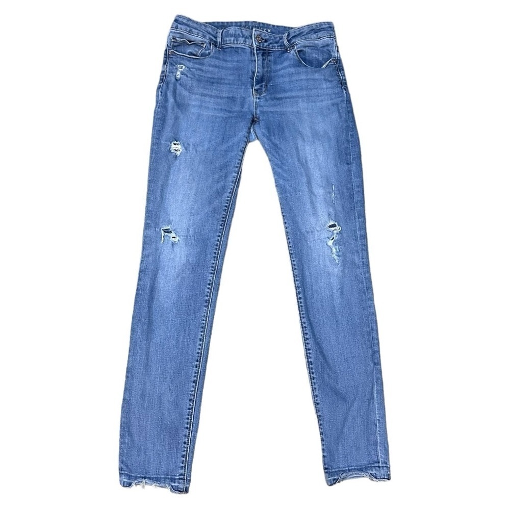 WHBM Skimmer Blue Denim Skinny Jeans Size 10